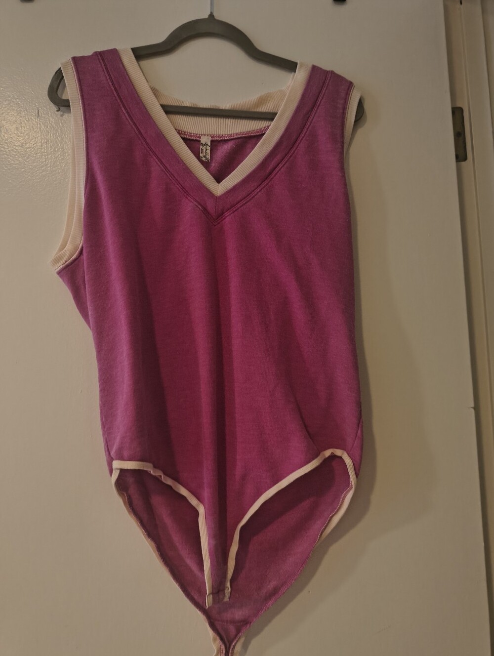 Free People Pink Bodysuit Size Large
